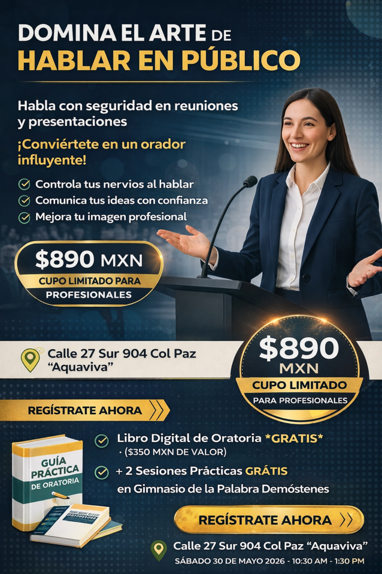 CURSO PRESENCIAL EN PUEBLA HABLA EN PUBLICO CON CONFIANZA